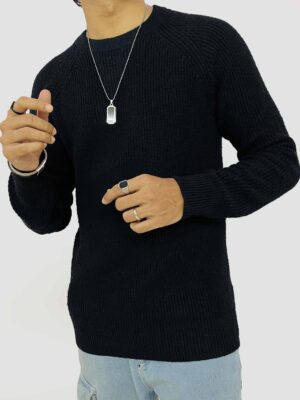 DBELAN Wine Blue Sweater