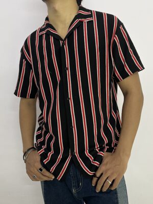 DBELAN Cuban Collar Half Sleeves Shirt